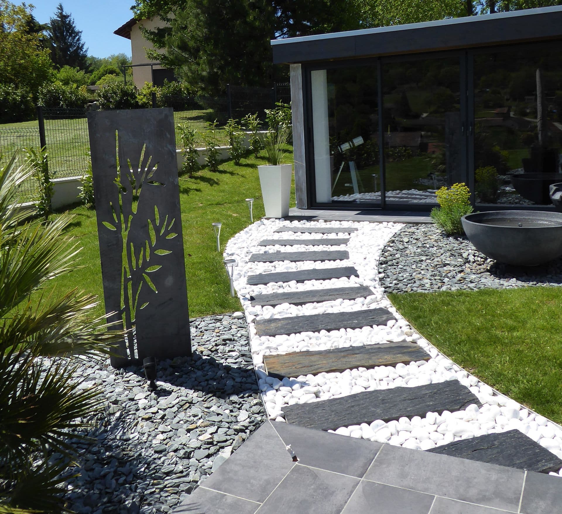 allée en pas japonais BERGER JARDINS